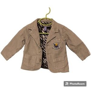 Disney Vintage Winnie The Pooh Tan Taupe Jacket or Blazer Size 18MOS
